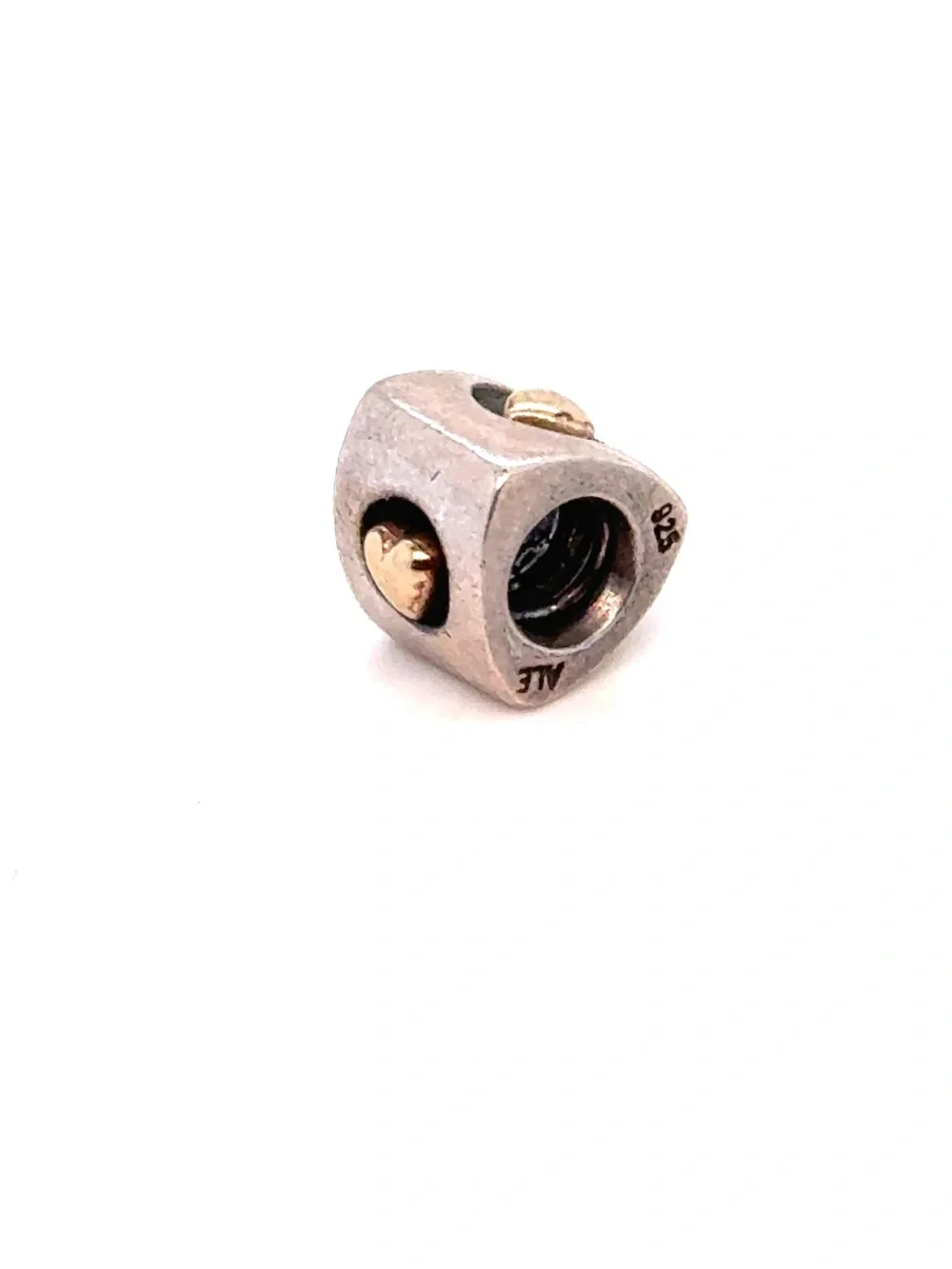 Pandora Two-Tone Heart Of Gold Charm‎ - Retired